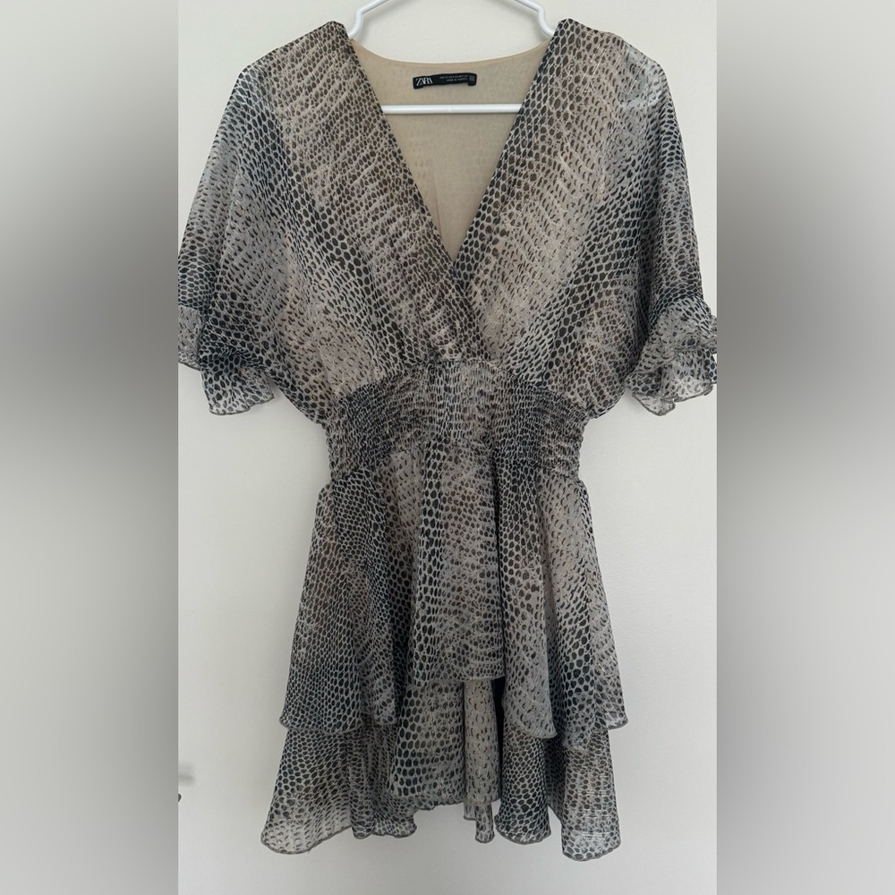 Zara animal print dress